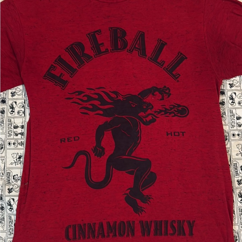 Fireball whiskey graphic tee like new condition.